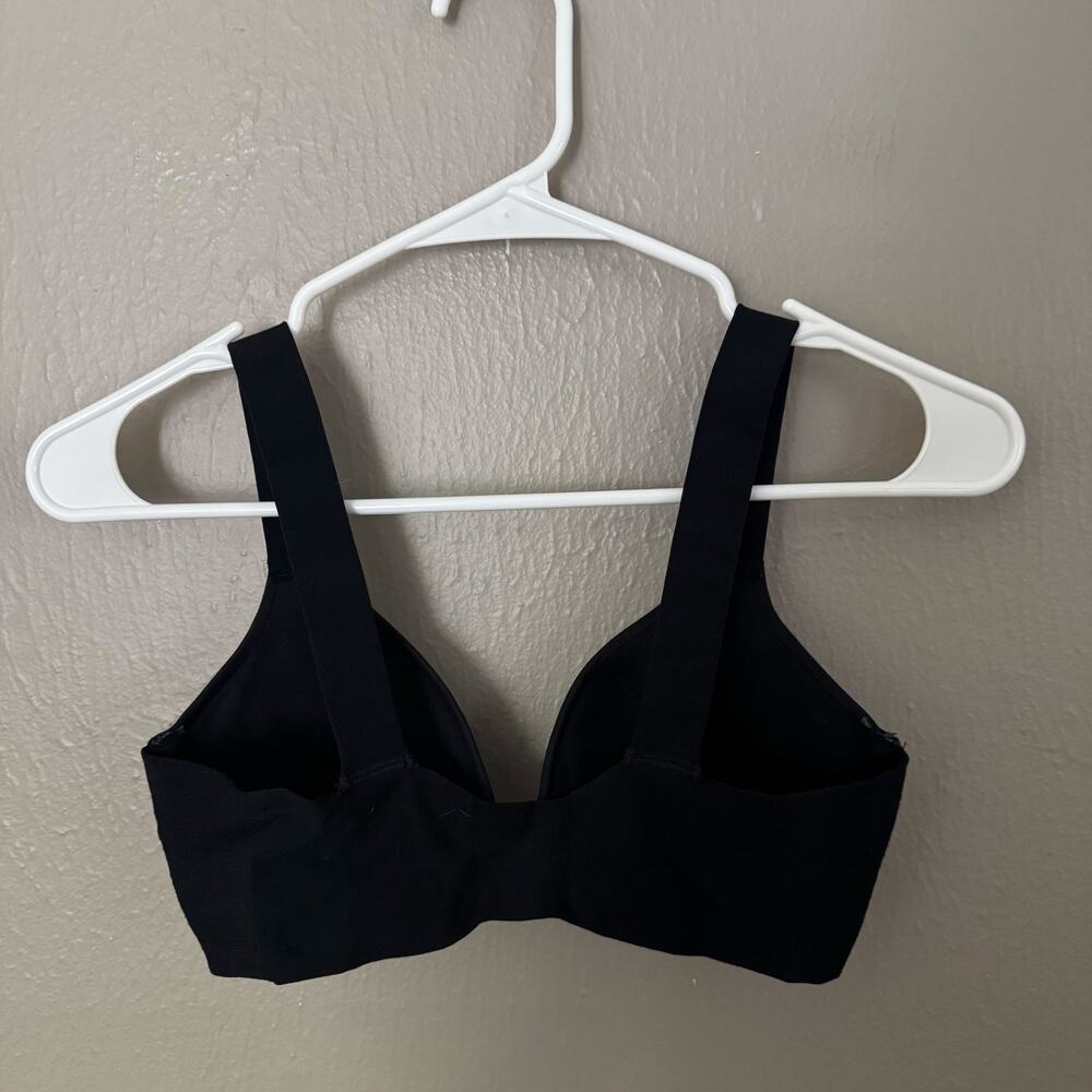 SPANX Black Front Clasp Bra Size 36B thick strap - Picture 4 of 7
